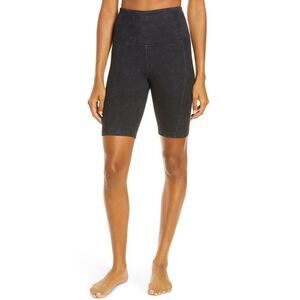 Zella Ribbed Snow Wash Bike Shorts